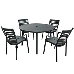 Extra image of EX-DISPLAY / COLLECTION ONLY - Hartman Aurora Rectangular 4 Seater Set in Xerix / Flint