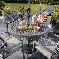Extra image of Hartman Avebury 4 Seat Dining Set in Crimini / Moon