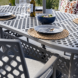 Extra image of Hartman Avebury 6 Seat Oval Dining Set in Crimini / Moon