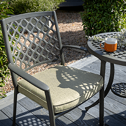 Extra image of Hartman Avebury Bistro Set in Antique Moss / Wheatgrass