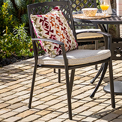 Image of Hartman Avebury Dining Chair with Cushion - Bronze / Oatmeal