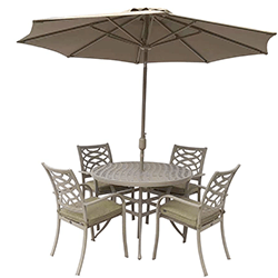 Extra image of Hartman Buxton 4 Seat Dining Set in Maize / Wheatgrass