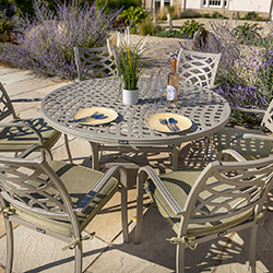 Extra image of Hartman Buxton 6 Seat Dining Set in Maize / Wheatgrass - No Parasol