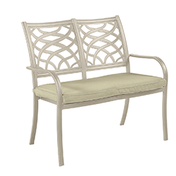 Extra image of Hartman Buxton High Back Bench in Maize / Wheatgrass