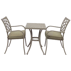 Extra image of Hartman Buxton Bistro Set in Maize / Wheatgrass