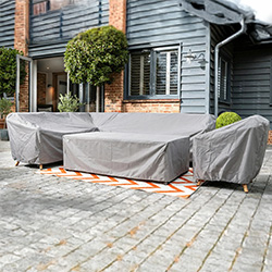 Image of Hartman Eden Rectangular Casual Corner Dining Set Cover