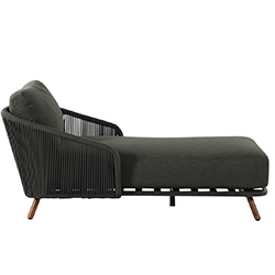 Extra image of Hartman Eden Lounger in Moss/Juniper