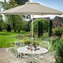 Small Image of Hartman 2.5m Traditional Parasol in Wheatgrass