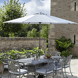 Image of Hartman 3m Traditional Parasol in Platinum