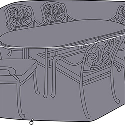 Small Image of Hartman Capri 6 Seater Oval Cover