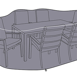 Small Image of Hartman Titan 6 Seater Rectangle Set Cover