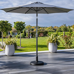 Image of Hartman 3m Luxe Round Parasol in Dark Grey