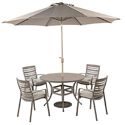 Extra image of Hartman Lyra 4 Seater Dining Set in Crimini / Moon
