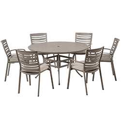 Extra image of Hartman Lyra 6 Seater Dining Set in Crimini / Moon