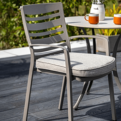 Image of Hartman Lyra Dining Chair with Cushion in Crimini / Moon