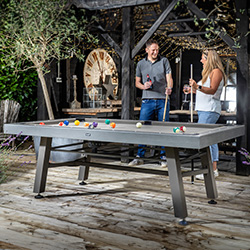 Extra image of Hartman Crucible Dining & Games Set - Nickel / Smoke
