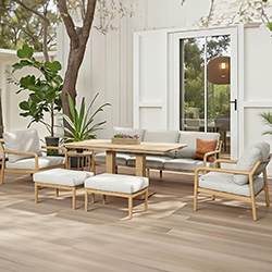 Image of Hartman Sahara 3 Seat Sofa Lounge Set with Adjustable Table