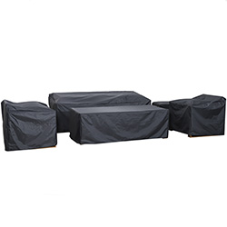 Image of Hartman Sahara 3 Seat Adjustable Lounge Set Covers