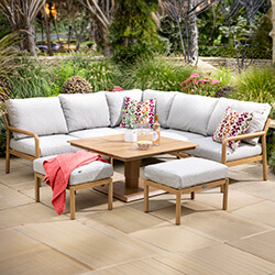Image of Hartman Sahara Square Corner Sofa Set with Adjustable Table