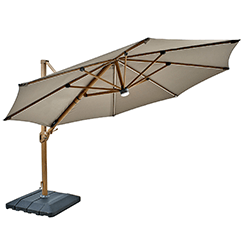 Small Image of Hartman Seychelles Round 3.5m Cantilever Parasol with Folie Pole - Havannah