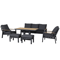 Extra image of Hartman Sonas 3 Seat Sofa Lounge Set with Gas Pump Adjustable Table in Matt Xerix / Harris
