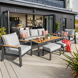 Image of Hartman Sonas 3 Seat Lounge Set in Matt Xerix / Haze