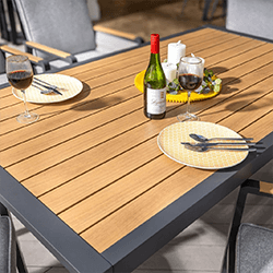 Extra image of Hartman Sonas 6 Seat Rectangular Dining Set in Matt Xerix / Haze
