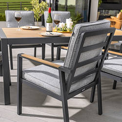 Extra image of Hartman Sonas 6 Seat Rectangular Dining Set in Matt Xerix / Haze