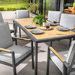 Extra image of Hartman Sonas 8 Seat Rectangular Dining Set in Matt Xerix / Haze