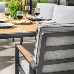 Extra image of Hartman Sonas 8 Seat Rectangular Dining Set in Matt Xerix / Haze