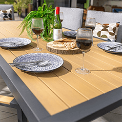 Extra image of Hartman Sonas 8 Seat Rectangular Dining Set in Matt Xerix / Haze
