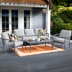 Image of Hartman Tierra 3-Seat Lounge Set in Oyster and Haze