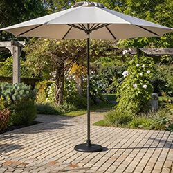 Image of Hartman 2.5m Traditional Parasol in Oatmeal