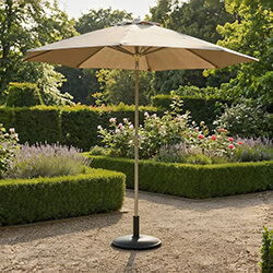Image of Hartman 3m Traditional Parasol in Antique Moss/Wheatgrass