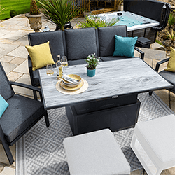 Extra image of Hartman Vienna Lounge Set with Gas Adjustable Table - Xerix/Slate