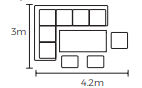 Sonas Corner dimensions image