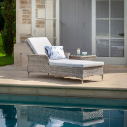 Small Image of Hartman Heritage Lounger with Cushion in Beech / Dove