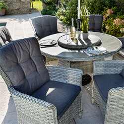Extra image of Hartman Heritage Tuscan 6 Seater Dining Set in Ash / Slate