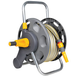 Small Image of Hozelock 60m 2 in 1 Hose Storage System with 50m of Hose