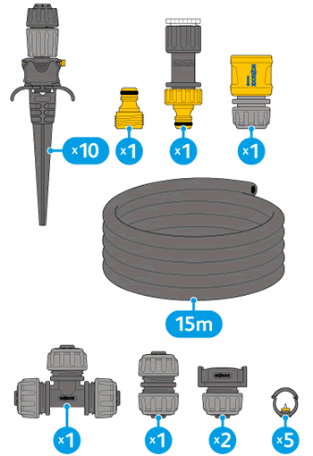 Extra image of Hozelock Easy Drip Universal Watering Kit