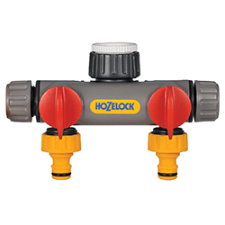 Image of Hozelock 2 Way Tap Connector - 2252-0000