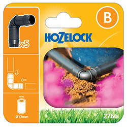 Image of Hozelock Micro Irrigation Elbow Connector (Pack of 5) - 2766