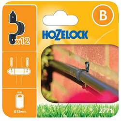 Image of Hozelock Micro Irrigation Wall Clip (13mm) - 2771