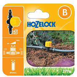 Image of Hozelock Micro Irrigation Flow Control Valve (4mm) - 2776