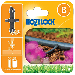 Image of Hozelock Micro Irrigation Tube Straight Adaptor / Connector (4mm) - 2778