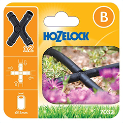 Image of Hozelock 13mm Cross Fittings (Pack of 7) - 7032