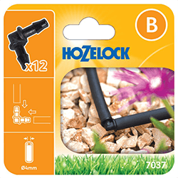 Image of Hozelock Micro Irrigation Elbow Connectors 4mm - 7037