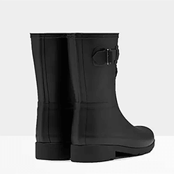 Extra image of Hunter Women's Refined Slim Fit Short Wellington Boots - Black - UK 6