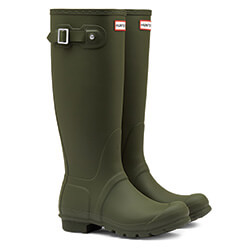 Image of Women's Original Tall Hunter Boots in Dark Olive