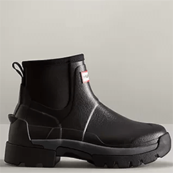 Small Image of Hunter Women's Balmoral Field Hybrid Chelsea Boots - Black - UK 8